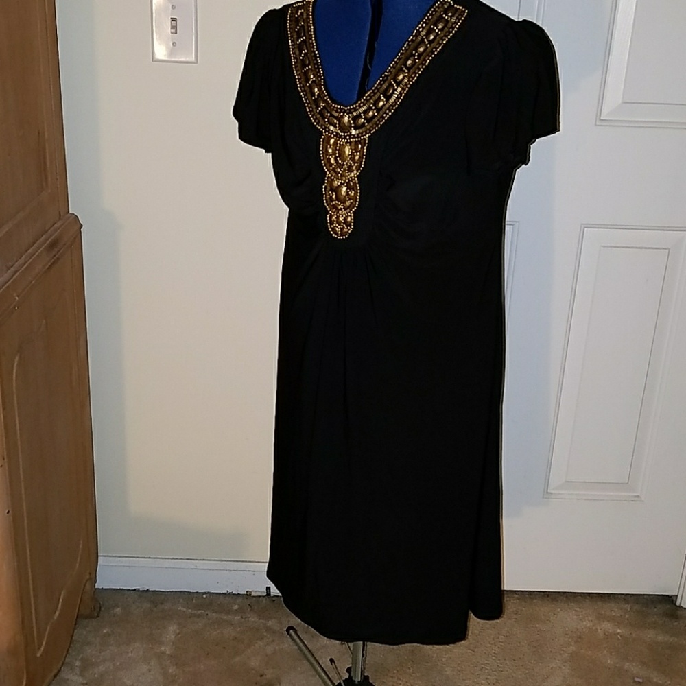 NWT Black Embellished Dress Nic and Dom.